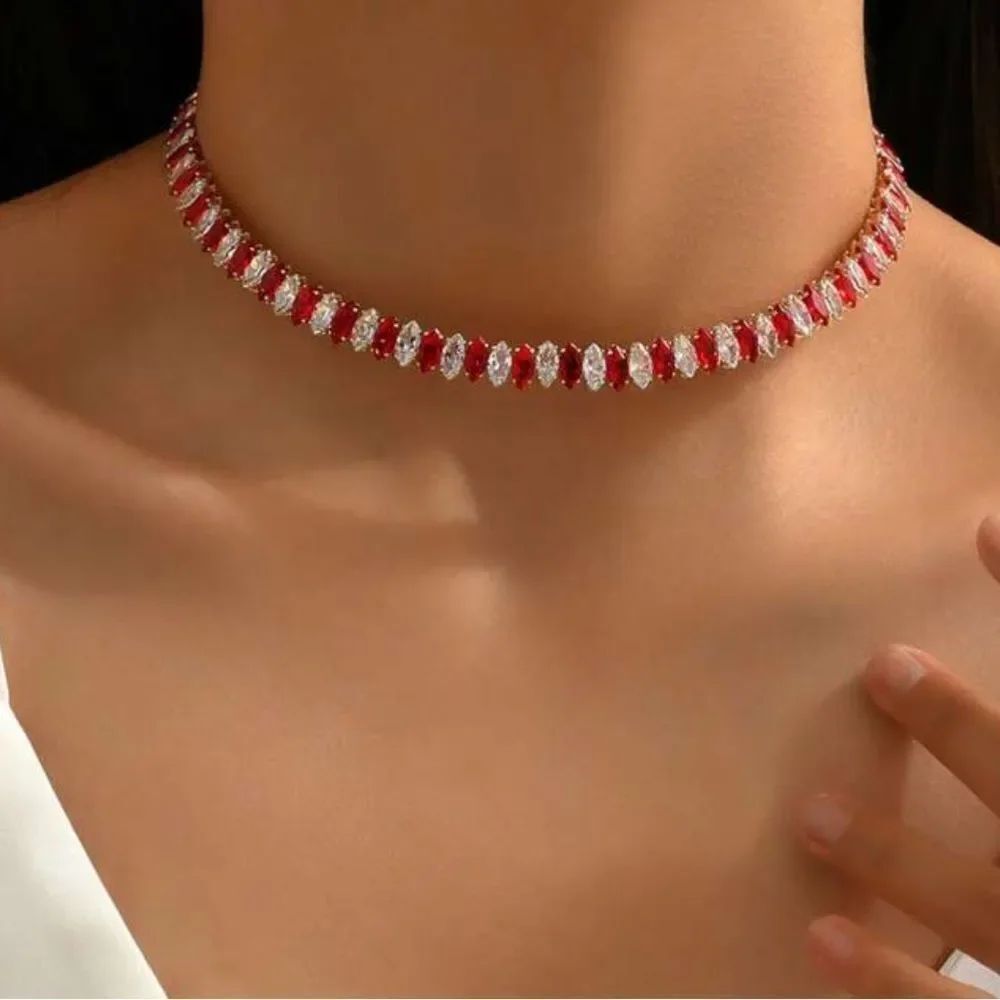 Diamond choker necklace S833